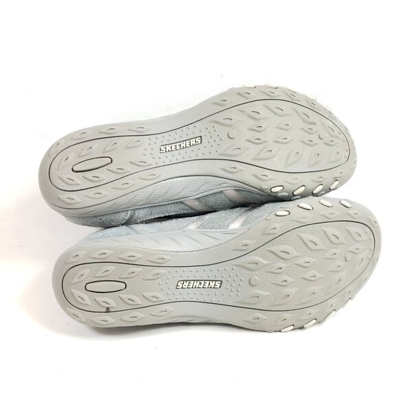 Skechers Womens Size 10 Breathe Easy Faithful Gray Slip-On Shoes - Picture 8 of 9
